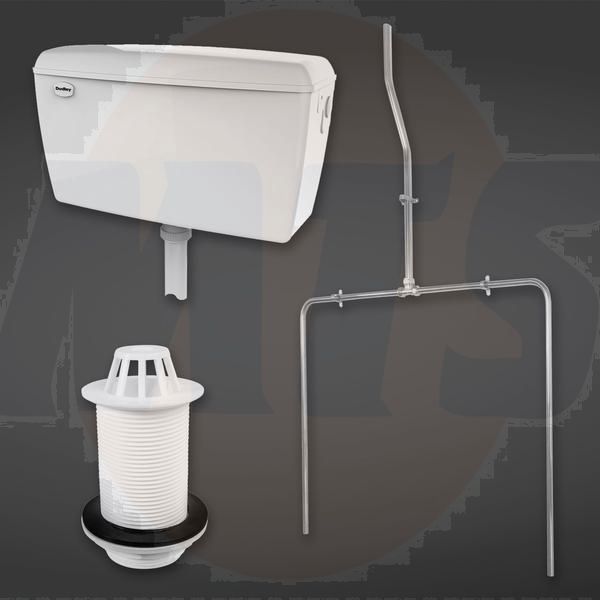 RAK Exp Urinal Auto Cistern 9.0L Set 2 Urinals EXPURIPAK2 Bathroomsuites