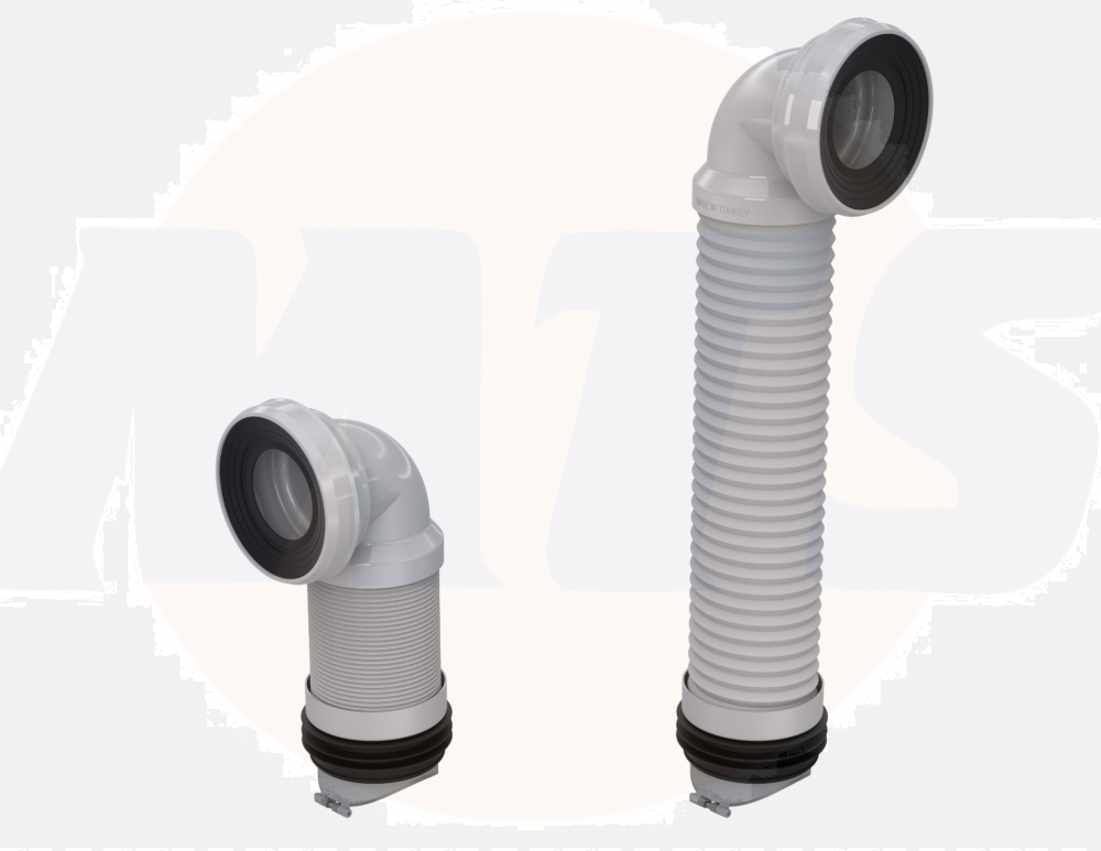 EXTENDABLE 90º BEND WC PAN