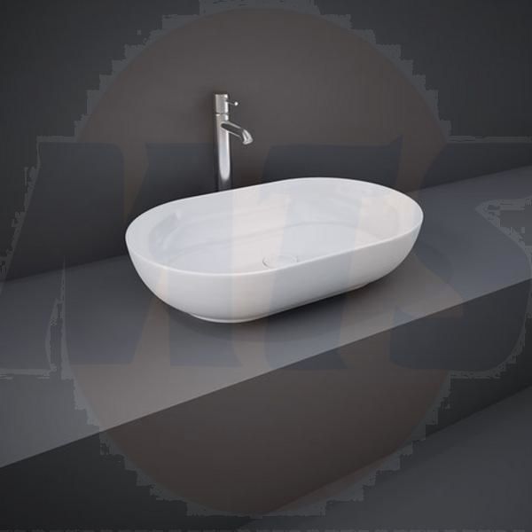 RAK Feeling 55cm Oval Counter Top Wash Basin FEECT5500AWHA Bathroomsuites