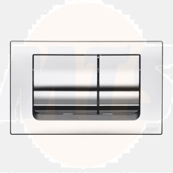 FLUSH PLATE SLIM CHROME 94130-002