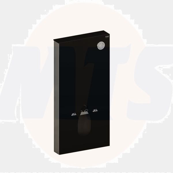RAK Obelisk Cistern Cabinet For Wh Pan In Black FS04RAKCABBLK Bathroomsuites