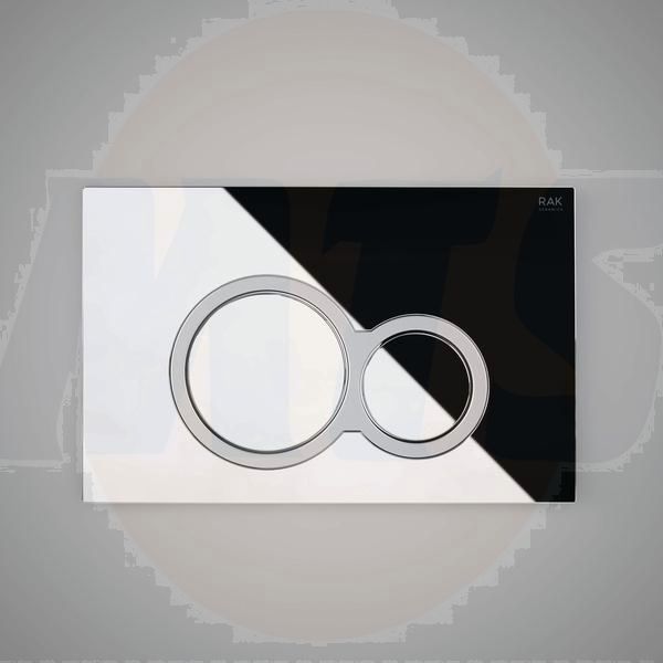 RAK Ecofix Round Push Plate For All Conc Cist FS04RAKCPB8C Bathroomsuites