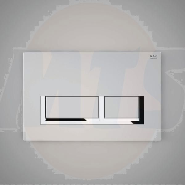 RAK Ecofix Rectangular Push Plate For Conc Cist FS04RAKCPM8C Bathroomsuites