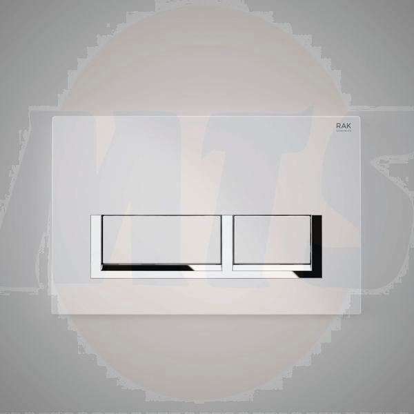 RAK Ecofix White Fp With Polished Cp Surrounding R FS04RAKWHRE8C Bathroomsuites