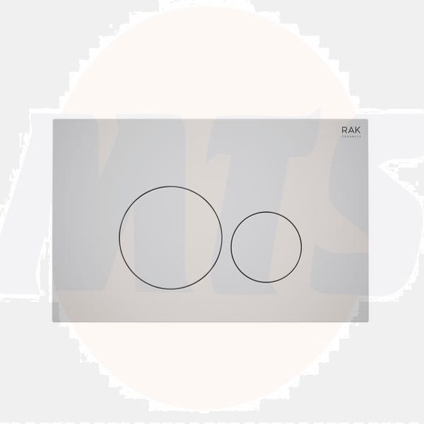 RAK Ecofix Matt White Fp With Round Push Plates FSRAKPPL003500 Bathroomsuites