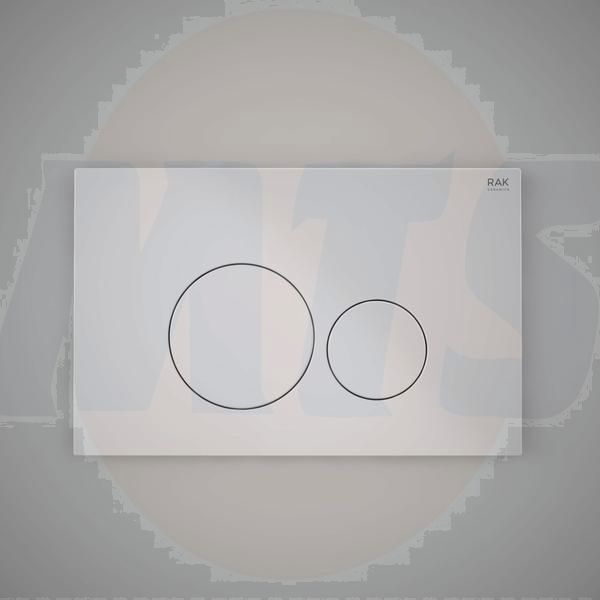 RAK Ecofix Matt Cp Fp With Round Push Plates FSRAKPPL005 Bathroomsuites