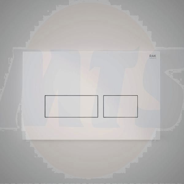RAK Ecofix White Fp With Rectangular Push Plates FSRAKPPL006 Bathroomsuites