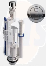 Galassia Toilet Cistern Flush Valve with Push Button