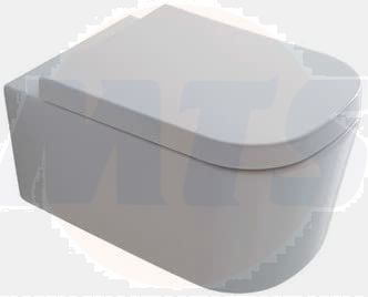 Galassia Soft closing Toilet Seat. White Matt. 5455MT