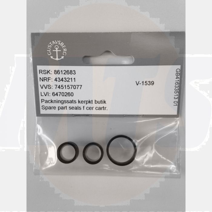 Gustavsberg Rubber seals for ceramic cartridge GB41633513 01