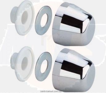 Geberit Caps decorative chrome  Geberit - 217.713.46.1 / MOUNT FOR URINAL JIKA GOLEM CHROME CAPS H8903490008911 / GEBERIT  / LAUFEN