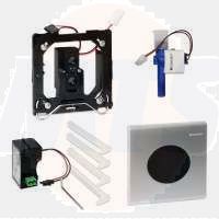 Geberit Samba HyTronic urinal control contactless IR / network zinc die-cast, satin chrome-plated 116.021.46.1