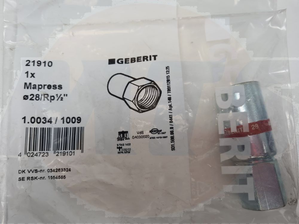Geberit 21910 Mapress 1.0034/1009