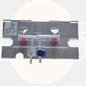 Geberit and Sanit  Transparent cover of mounting plate for large Flush