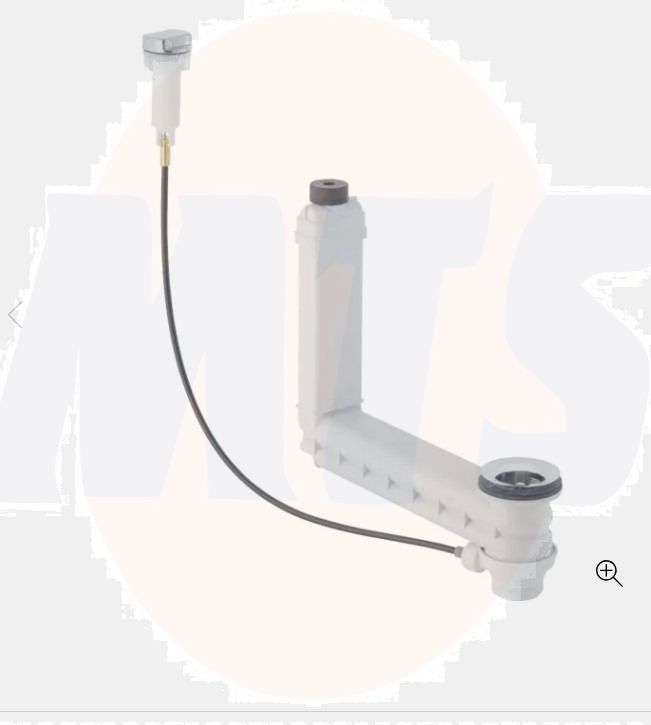 Geberit Clou washbasin connector with cable actuator and turn handle 241.684.00.1