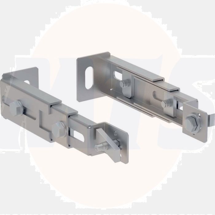 Geberit Duofix foot attachment 111064001 galvanized, depth adjustable, for rear wall, 2 pieces