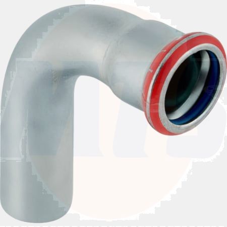 GEBERIT Mapress CSt. Bend Plain End FKM 90 d15mm
