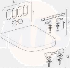 Geberit Selnova Square WC seat 502.725.00.1 Bathroomsuites