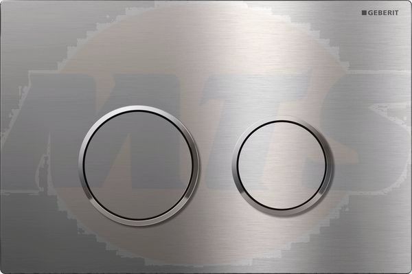 Geberit Sigma20 115.889.SN.1  flush plate for 2-flush brushed stainless steel 115889SN1