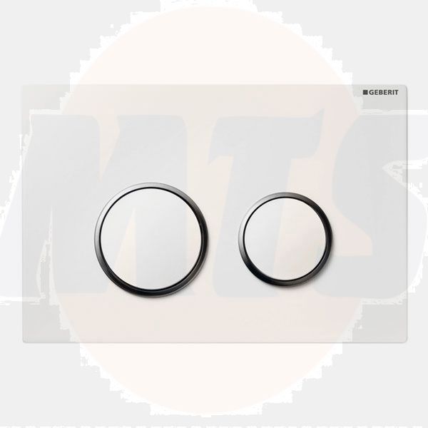 Geberit Sigma20 Dual Flush Plate, White Gloss Chrome 115.882.KJ.1 