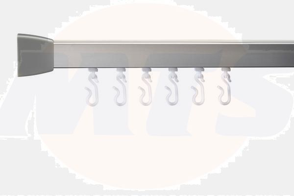 Croydex GP85500 760x760mm 800 Angle Rail Silver