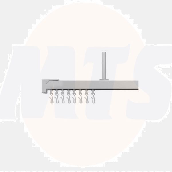 Croydex GP87000 Slenderline Rail Kit Silver