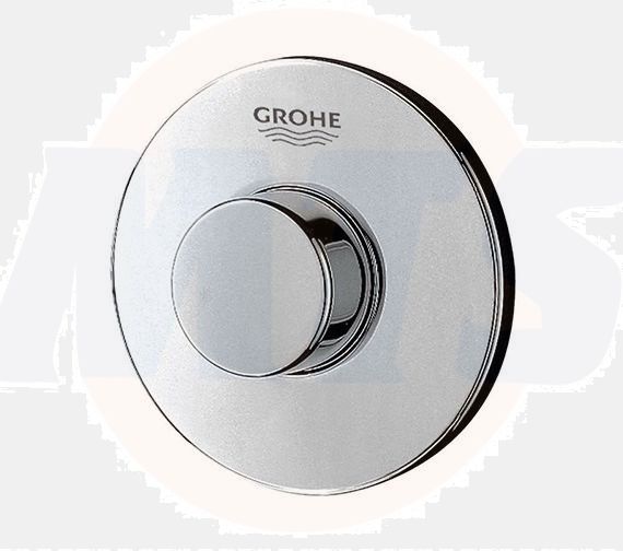 Grohe Adagio Air Button Chrome - 37761000 Grohe Toilet Cistern Spare Parts / Grohe replacement air button for use with the Adagio concealed cistern. Button diameter is 100mm.  