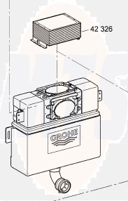 Grohe Inspection Flushing Toilet Cisterns 42326000 concealed fittings  toilet cistern 