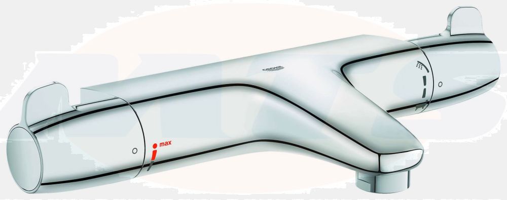 Grohe Grohtherm Special bath thermostat 34671000 chrome, wall mounting, DN 15