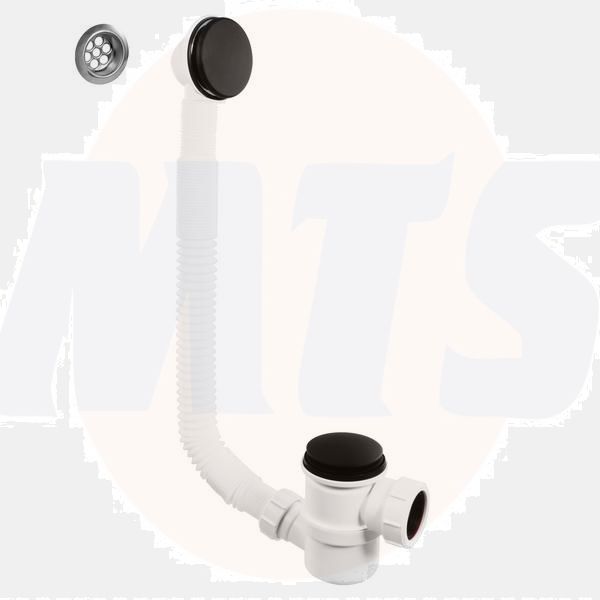 McAlpine 1.50 Top Access Bath Trap+O/F Matt Blk HC2650UK-MB Bathroomsuites - MTSh020