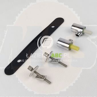 HINGES FOR TOILET SEAT SLOW-RELEASE WHEEL STYLE 99102