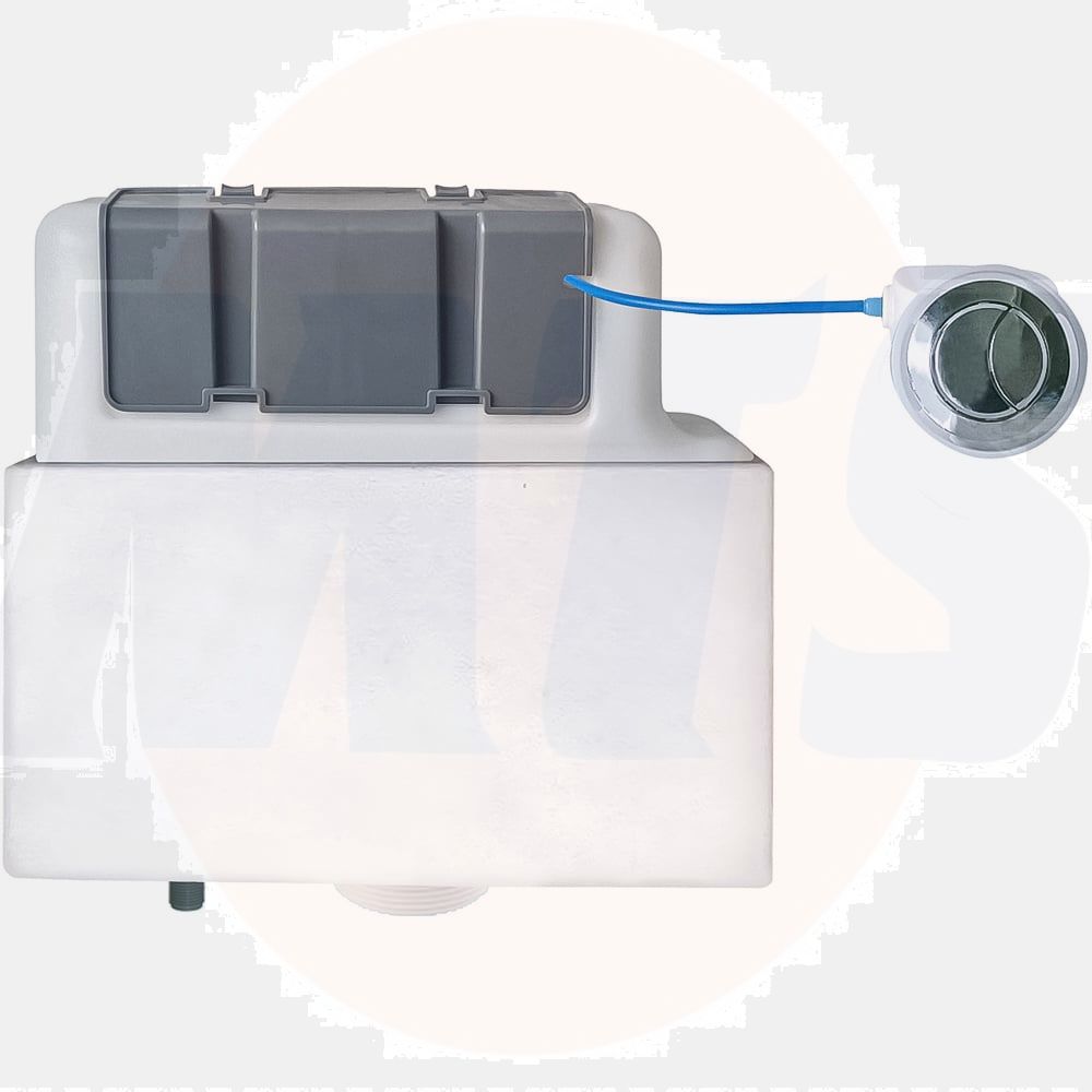 HomeBase B&Q Concealed Side inlet Dual Cistern (H)32cm (W)33.5cm (D)12.2cm 5054913555411