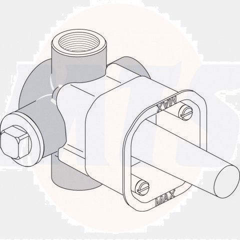 The Ideal Standard Concealed Kit 1 A2754NU features an automatic 3/2 way diverter designed to seamlessly switch water flow between different outlets. 
