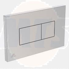 Ideal Standard Solea WC plate R0110AA 230x10x146mm, pneumatic, chrome