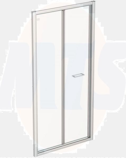 Ideal Standard  Connect 2 1000mm bifold door with Idealclean clear glass - bright silver finish  K9280EO