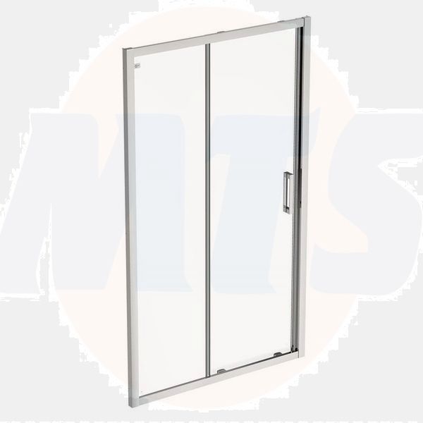 Ideal Standard  Connect 2 1200mm slider door with Idealclean clear glass - bright silver finish  K9396EO