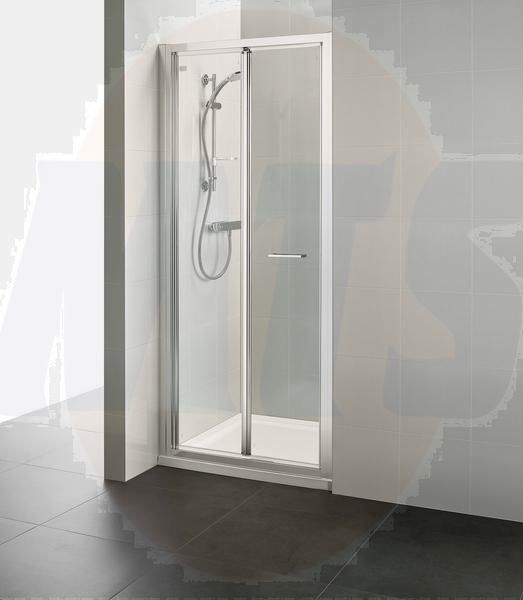 Ideal Standard  Connect 2 760mm bifold door with Idealclean clear glass - bright silver finish  K9397EO