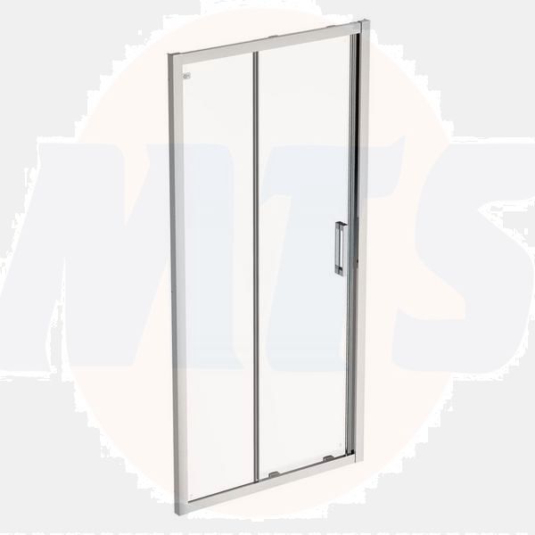 Ideal Standard  Connect 2 800mm side panel with Idealclean clear glass - bright silver finish  K9415EO