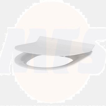 CERSANIT CREA OVAL SLIM TOILET SEAT AND COVER WITH SLOW CLOSING HINGES DUR ANTIBLE  K98-0177