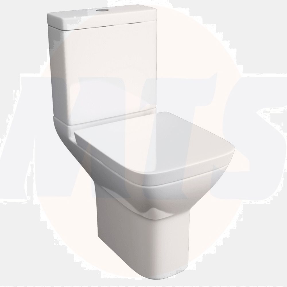 Kartell K-Vit Project Square White Close Coupled WC Pan ONLY  POT860PR