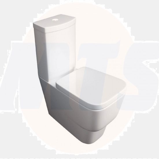 Kartell Napoli Soft Close Toilet Seat With  Soft Close Hinges  POT432NA 5034109089494