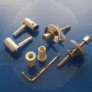 Keramag myday 598018000 Set of 2 hinges for toilet seat chrome (1)