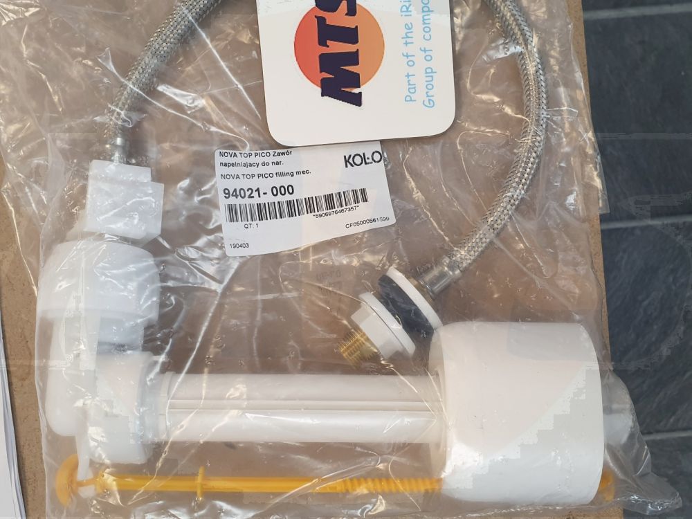 KOLO 94021-000 TOILET  FILL VALVE / Oli / Valsir Compact SIDE ENTRY INLET Valve /Ball Valve / Float Valve 94021-000