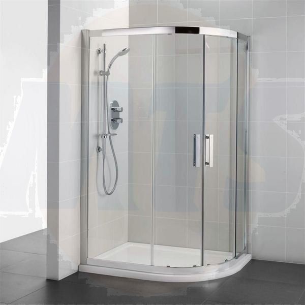 Ideal Standard  Synergy 900 x 800 Offset Quadrant Enclosure - IdealClean Clear Glass  L6286EO