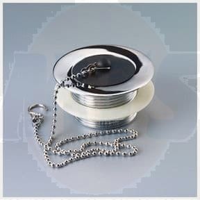 Macdee WHK03CP Bath Waste Plug 18in Chain S Hook