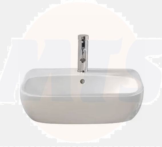 Twyford 550 x 445mm semi recessed washbasin, 1 tap hole MD4621WH