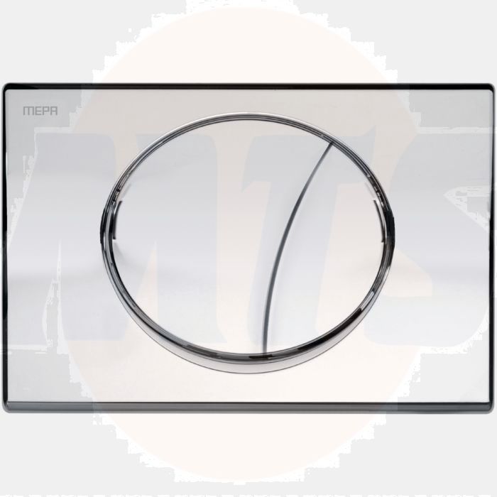 Mepa MEPAellipse flush plate 420756 shiny chrome-plated, for concealed cistern A21/E21, 2-quantity