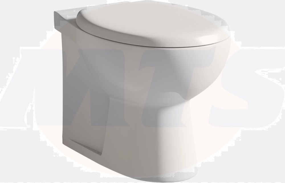 Luxury Moods MFSSA0002 Soft Close Toilet Seat - Elegant White Laurus2 Design DISA0116