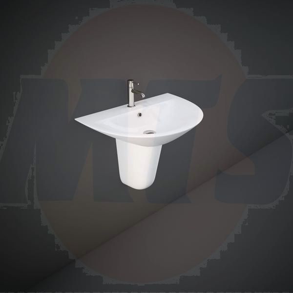 RAK Morning Half Pedestal MORHP2500AWHA Bathroomsuites