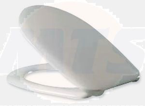 Nabis Neon close coupled toilet seat with cover White SP411WH / 5029125605582